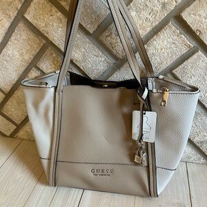 GUESS Light Gray Tote Bag
